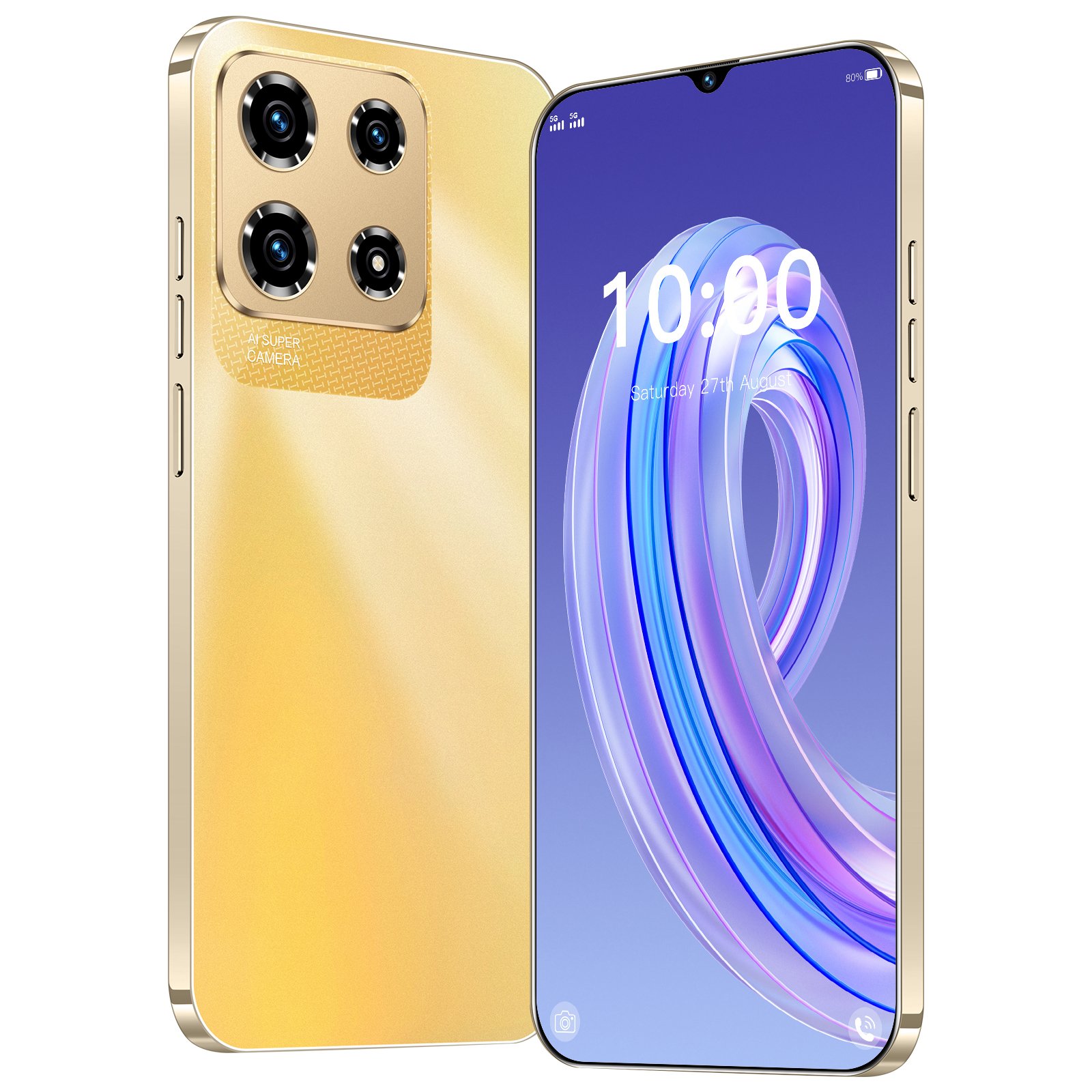 HSDF-Note30 Pro mode 16GB+1TB 6.8-inch 5G Camera 72MP+108MP Android 14 Fingerprint unlock smart phone